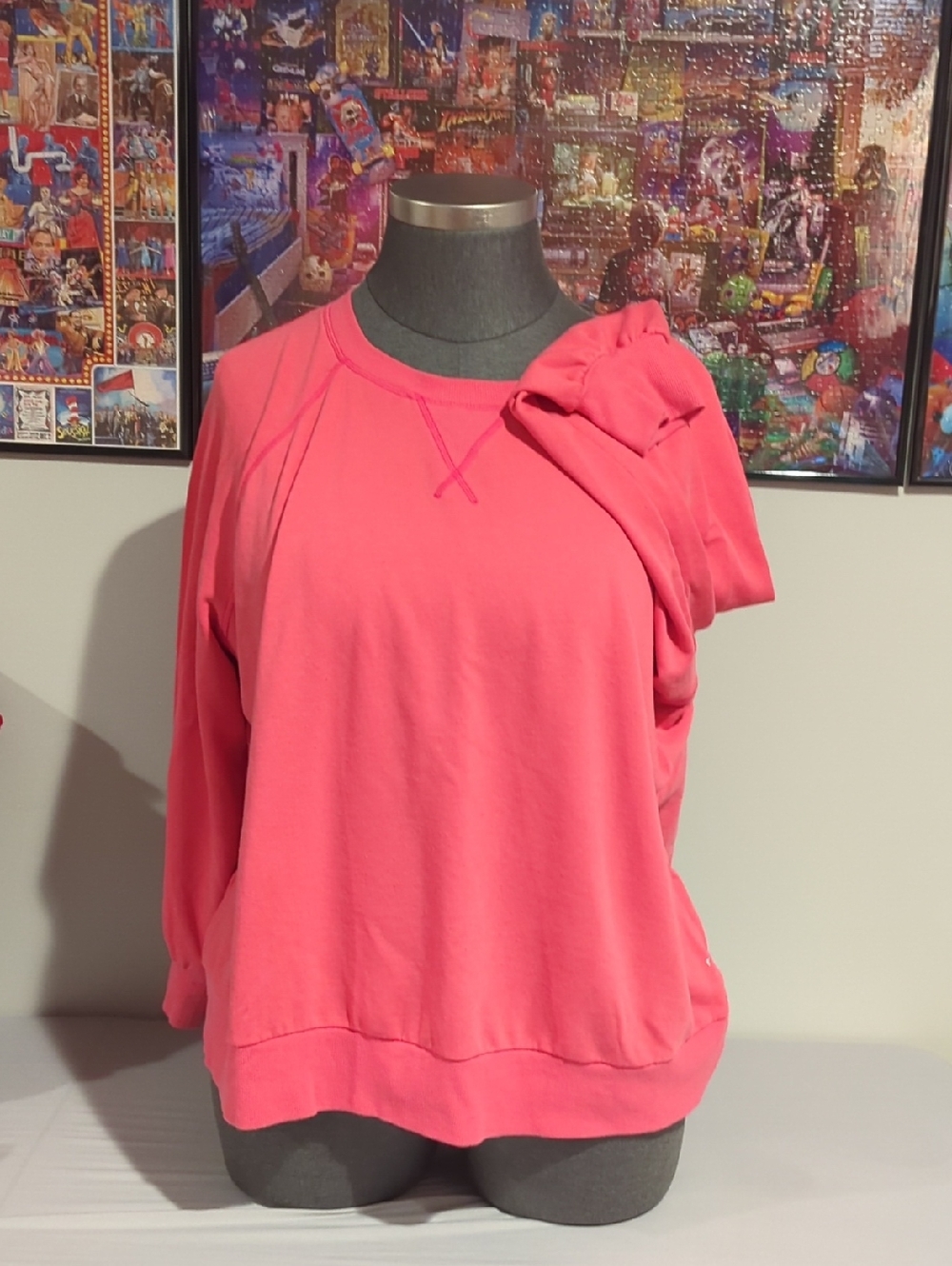 Lane Bryant Pink Coral Crew Sweatshirt